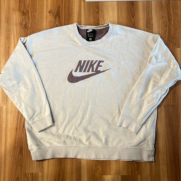 Nike Retrowear NSW Sweatshirt Crewneck Purple Grey Revival FT GX - Picture 3 of 10